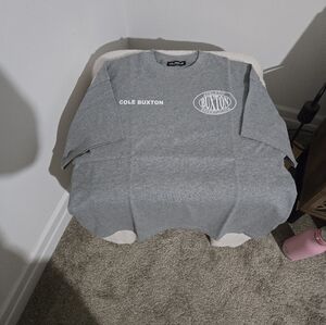 Cole Buxton Classic Gray Crewneck T shirt Small Size